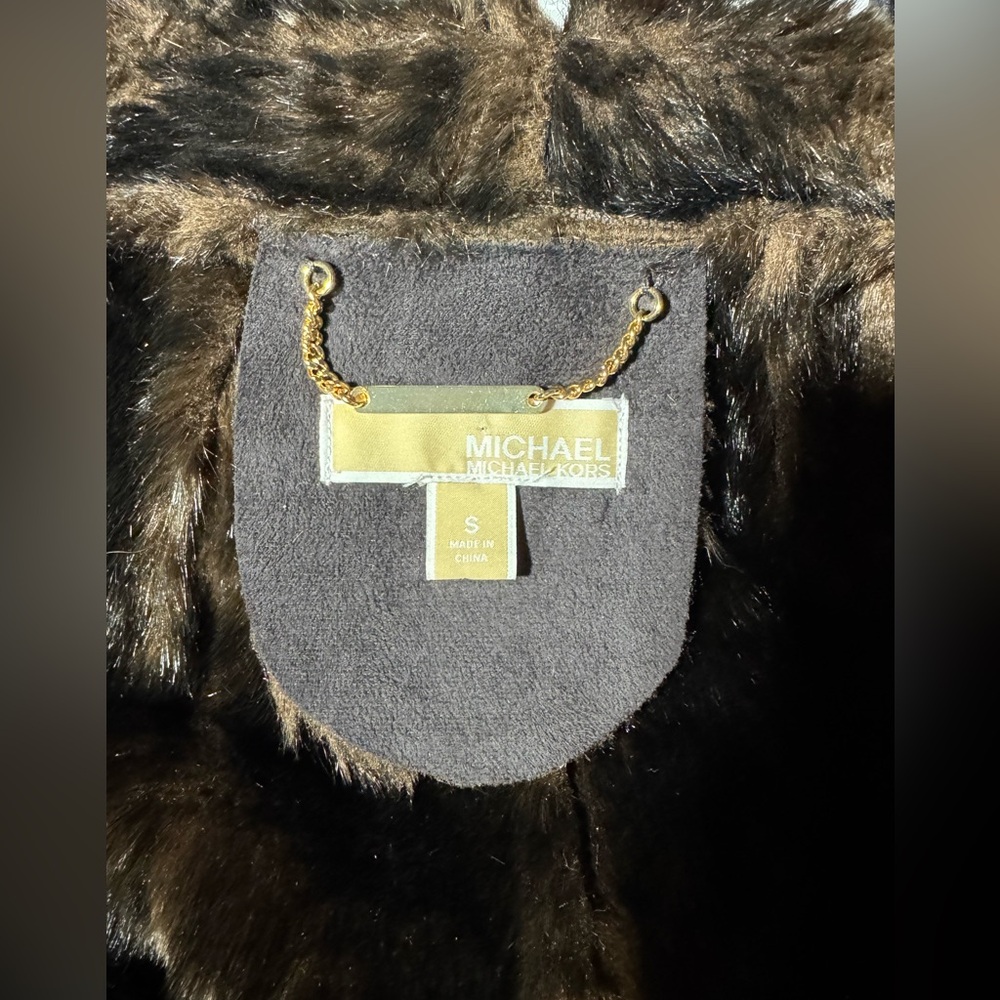 Michael Kors Faux Suede & Fur Coat - Picture 5 of 9